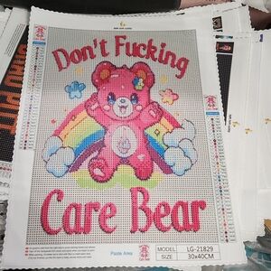 Don't Care Bear DIY 5D Full Round Drill Diamond Painting